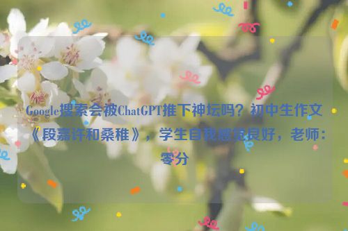 Google搜索会被ChatGPT推下神坛吗？初中生作文《段嘉许和桑稚》，学生自我感觉良好，老师：零分