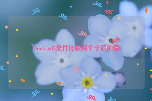 Thinkcmf5条件比较两个字段的值